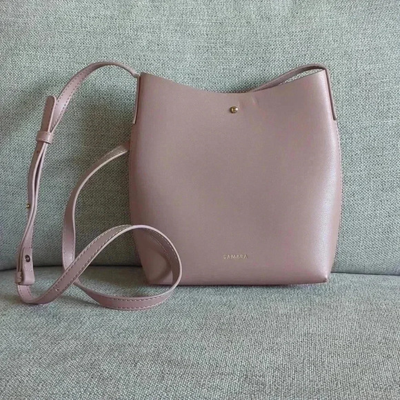 Samara Handbags - Light Pink Leather Crossbody Purse Samara